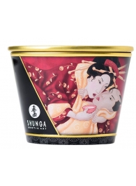 Массажная  свеча Sparkling Strawberry Wine с ароматом клубничного вина - 170 мл. - Shunga - купить с доставкой в Костроме