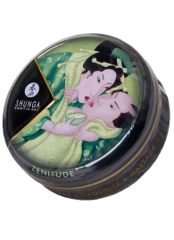 Массажная свеча Exotic Green Tea с ароматом зелёного чая - 30 мл. - Shunga - купить с доставкой в Костроме
