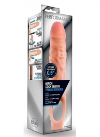 Телесная насадка на пенис 9 Inch Cock Sheath Extender - 22,2 см. - Blush Novelties - в Костроме купить с доставкой