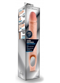 Телесная насадка на пенис 10 Inch Cock Sheath Extender - 25 см. - Blush Novelties - в Костроме купить с доставкой