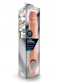 Телесная насадка на пенис 11.5 Inch Cock Sheath Penis Extender - 29,2 см. - Blush Novelties - в Костроме купить с доставкой