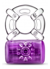 Фиолетовое эрекционное виброкольцо One Night Stand Vibrating C-Ring - Blush Novelties - в Костроме купить с доставкой