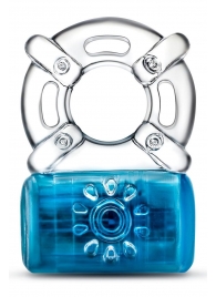 Синее эрекционное виброкольцо One Night Stand Vibrating C-Ring - Blush Novelties - в Костроме купить с доставкой