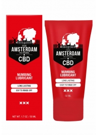Пролонгирующий лубрикант Numbing CBD from Amsterdam - 50 мл. - Shots Media BV - купить с доставкой в Костроме