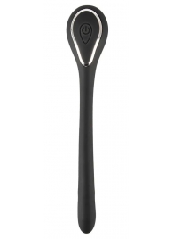 Черный гибкий уретральный стимулятор с вибрацией Vibrating Bendable Dilator - 13,5 см. - Orion - купить с доставкой в Костроме