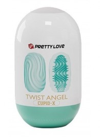 Бирюзовый мастурбатор-яйцо Twist Angel - Baile - в Костроме купить с доставкой