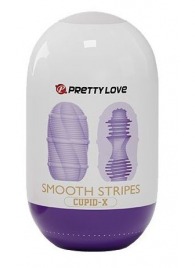 Сиреневый мастурбатор-яйцо Smooth Stripes - Baile - в Костроме купить с доставкой