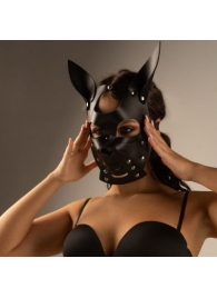 Черная маска  Собака  с ушками - Crazy Handmade - купить с доставкой в Костроме