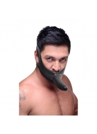 Черный кляп-страпон Masters Mini Face Fuck Strap-On - 14 см. - XR Brands - купить с доставкой в Костроме