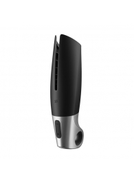 Черный мастурбатор с вибрацией Power Masturbator - Satisfyer - в Костроме купить с доставкой