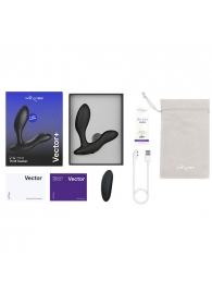 Черный анальный вибратор We-Vibe Vector+ - We-vibe - в Костроме купить с доставкой