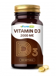 Пищевая добавка SuperCaps VITAMIN D3 2000 ME - 120 капсул - SuperCaps - купить с доставкой в Костроме