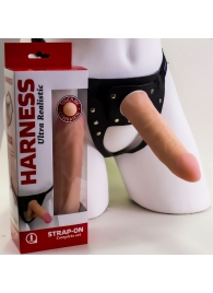 Страпон Харнесс из трусиков и насадки-фаллоса - 17,5 см. - LOVETOY (А-Полимер) - купить с доставкой в Костроме