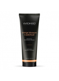 Массажный легкий крем WICKED Orange Blossom plus Patchouli - 120 мл. - Wicked - купить с доставкой в Костроме