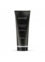Массажный легкий крем WICKED Stripped plus Bare - 120 мл. - Wicked - купить с доставкой в Костроме