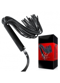 Черная кожаная плеть-флоггер - 84 см. - Notabu - купить с доставкой в Костроме