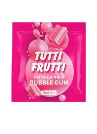 Пробник гель-смазки Tutti-frutti со вкусом бабл-гам - 4 гр. - Биоритм - купить с доставкой в Костроме