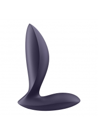 Фиолетовый анальный вибростимулятор Power Plug - Satisfyer - в Костроме купить с доставкой