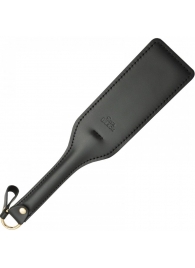 Черная кожаная шлепалка SitaBlack - 30 см. - Sitabella - купить с доставкой в Костроме