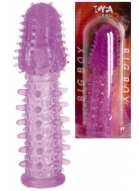 Фиолетовая насадка, удлиняющая половой член - 13,5 см. - Toyfa Basic - в Костроме купить с доставкой