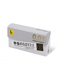 Презервативы Sagami Original 0.02 L-size увеличенного размера - 5 шт. - Sagami - купить с доставкой в Костроме