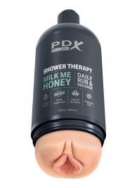 Телесный мастурбатор-вагина Shower Therapy Milk Me Honey - Pipedream - в Костроме купить с доставкой