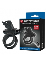 Черное эрекционное виброкольцо Passionate Ring IX - Baile - в Костроме купить с доставкой