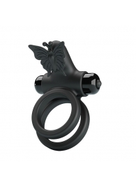 Черное эрекционное виброкольцо Passionate Ring IX - Baile - в Костроме купить с доставкой