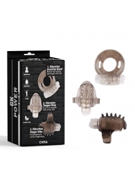 Набор из 3 дымчатых эрекционных колец с вибрацией Teasers Ring Kit - Chisa - в Костроме купить с доставкой