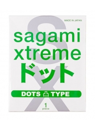 Презерватив Sagami Xtreme Type-E с точками - 1 шт. - Sagami - купить с доставкой в Костроме