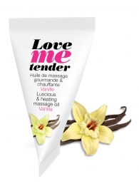 Съедобное согревающее массажное масло Love Me Tender Vanilla с ароматом ванили - 10 мл. - Love to Love - купить с доставкой в Костроме