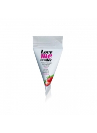 Съедобное согревающее массажное масло Love Me Tender Strawberry с ароматом клубники - 10 мл. - Love to Love - купить с доставкой в Костроме