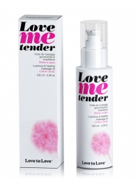 Съедобное согревающее массажное масло Love Me Tender Cotton Candy с ароматом сладкой ваты - 100 мл. - Love to Love - купить с доставкой в Костроме