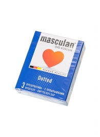 Презервативы с пупырышками Masculan Dotted - 3 шт. - Masculan - купить с доставкой в Костроме