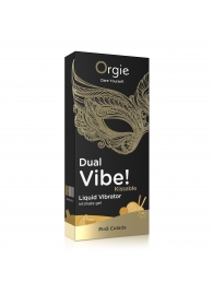 Съедобный гель Dual Vibe Pina Colada с эффектом вибрации и вкусом коктейля пина колада - 15 мл. - ORGIE - купить с доставкой в Костроме
