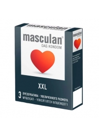 Презервативы увеличенного размера Masculan XXL - 3 шт. - Masculan - купить с доставкой в Костроме
