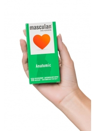 Презервативы анатомической формы Masculan Anatomic - 10 шт. - Masculan - купить с доставкой в Костроме