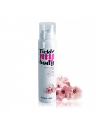 Массажная хрустящая пенка Tickle My Body Cherry Blossom с ароматом вишневого цвета - 150 мл. - Love to Love - купить с доставкой в Костроме