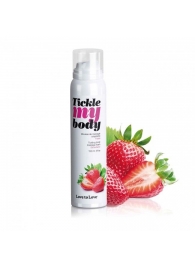 Массажная хрустящая пенка Tickle My Body Strawberry с ароматом клубники - 150 мл. - Love to Love - купить с доставкой в Костроме
