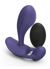 Темно-синий вибромассажер Witty P G Vibrator with Remote Control - Love to Love - в Костроме купить с доставкой