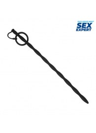 Черный стимулятор уретры Sex Expert - Sex Expert - купить с доставкой в Костроме