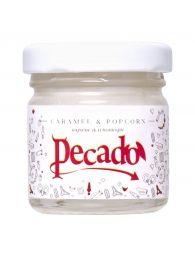 Массажная свеча Caramel   Popcorn - 35 мл. - Pecado - купить с доставкой в Костроме