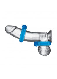 Комплект из двух колец для пениса 2-Pack Ultra-Stretch Stamina Endurance Ring - BlueLine - в Костроме купить с доставкой