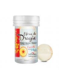 Интимный гель Esferas do Dragao Hot Ball с охлаждающе-разогревающим эффектом (2 шарика по 3 гр.) - HotFlowers - купить с доставкой в Костроме