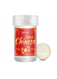 Интимный гель Chinesa Esfera с охлаждающе-пульсирующим эффектом (2 шарика по 3 гр.) - HotFlowers - купить с доставкой в Костроме