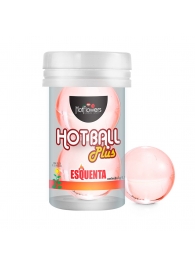 Лубрикант на масляной основе Hot Ball Plus с разогревающим эффектом (2 шарика по 3 гр.) - HotFlowers - купить с доставкой в Костроме