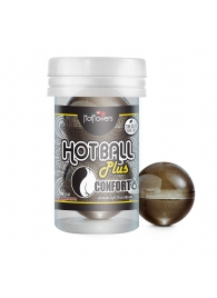 Анальный лубрикант на масляной основе Hot Ball Plus Conforto (2 шарика по 3 гр.) - HotFlowers - купить с доставкой в Костроме