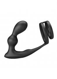 Черный вибростимулятор простаты с фиксацией кольцами Marshall - Baile - в Костроме купить с доставкой