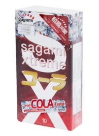 Ароматизированные презервативы Sagami Xtreme COLA - 10 шт. - Sagami - купить с доставкой в Костроме