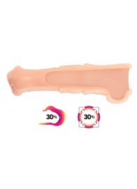 Телесная фантазийная насадка на член Cock Sleeve Size M - KOKOS - в Костроме купить с доставкой